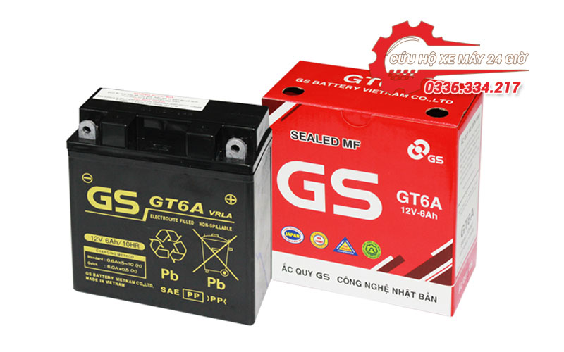 Bình ắc quy GS GT6A (12V - 6Ah)