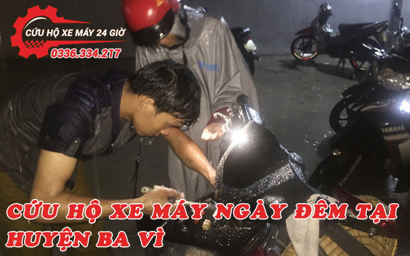 Cứu hộ xe máy tại Ba Vì