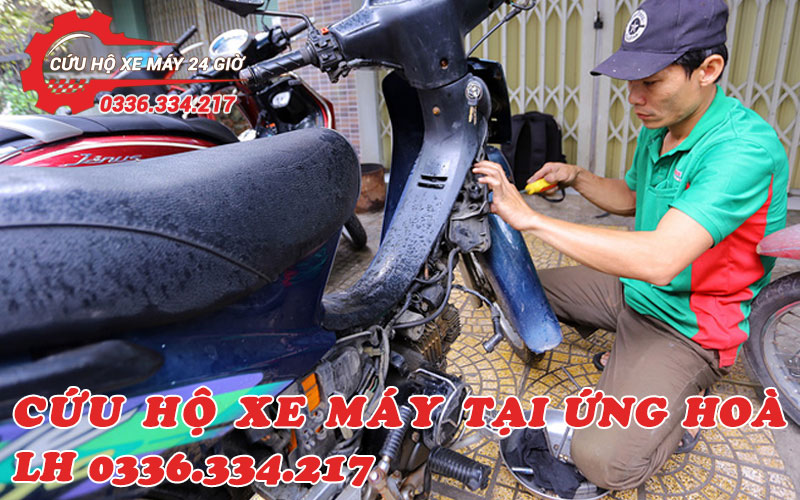 Cứu hộ xe máy tại huyện Ứng Hoà