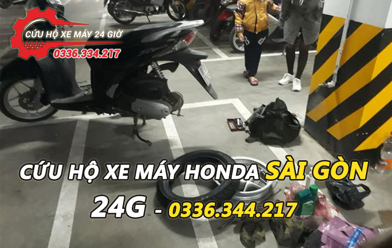 Đội cứu hộ xe máy Honda 24G Sài Gòn tốt nhất