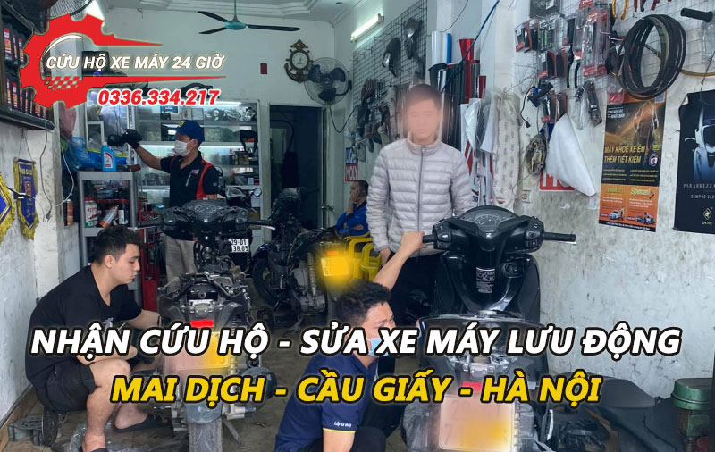 Cửa hàng nhận sửa xe tại nhà Mai Dịch, Cầu Giấy