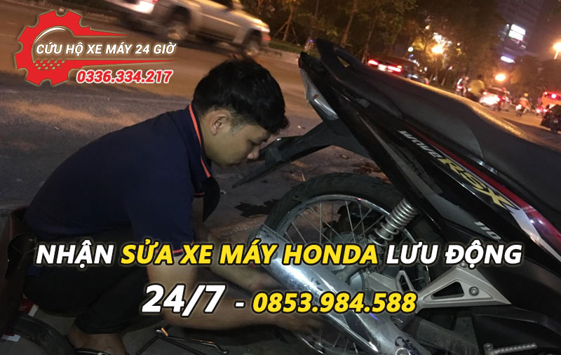 Đội sửa xe máy Honda lưu động 24/7