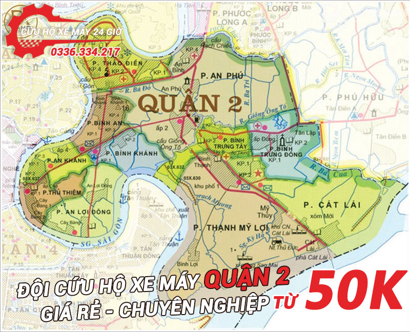 Nhận cứu hộ xe máy quận 2