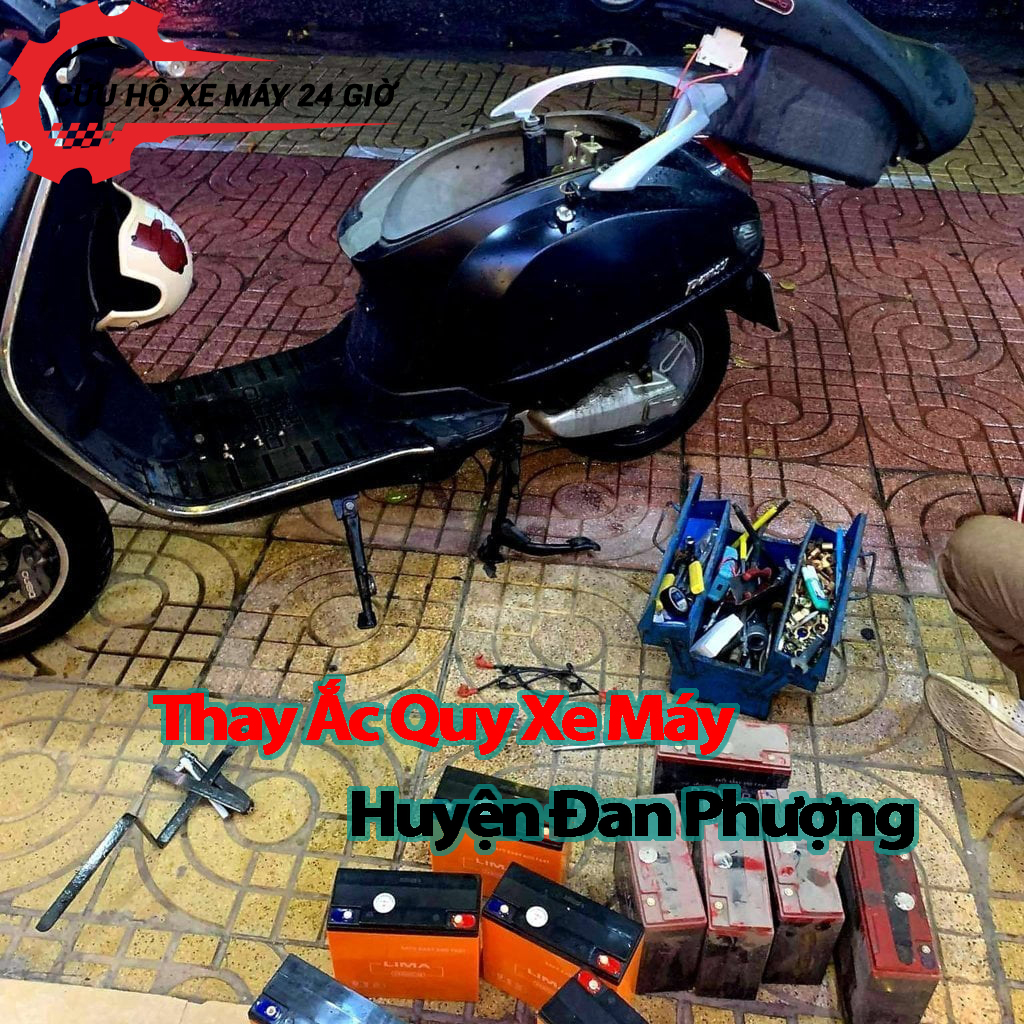 Thay ắc quy xe máy huyện đan phượng