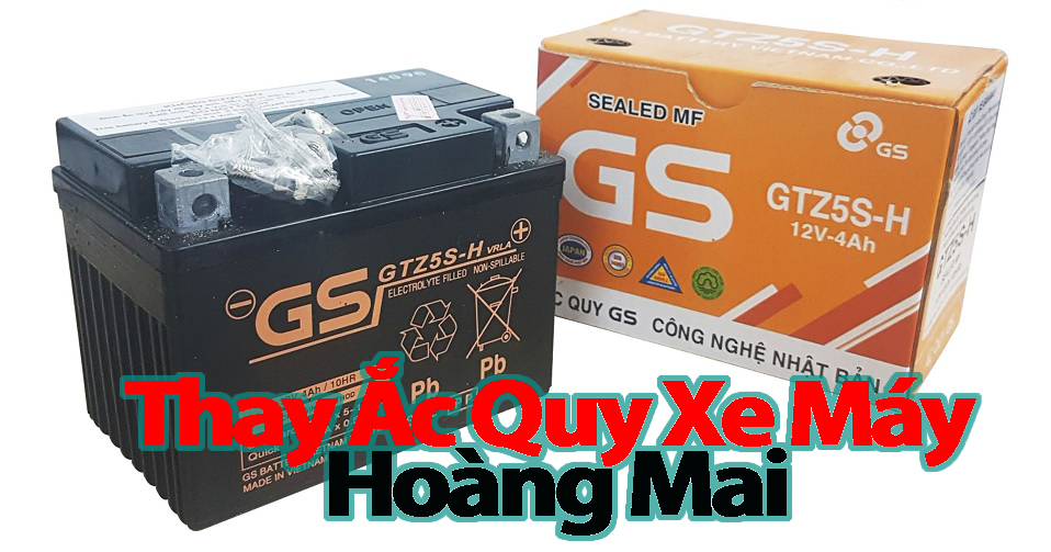 Thay Ắc Quy Xe Máy Hoàng Mai Gía Rẻ