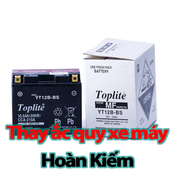 Thay Ắc Quy Xe Máy Hoàn Kiếm