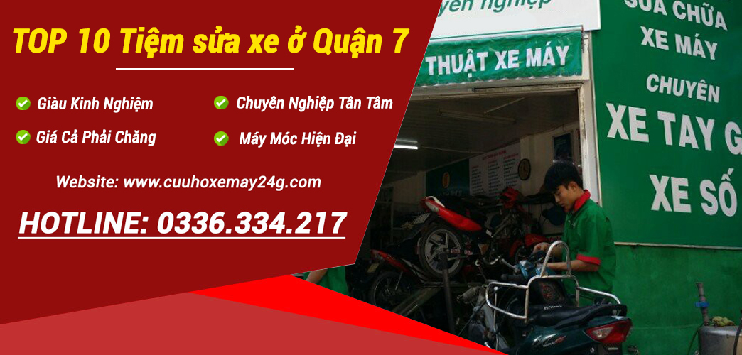 Tiệm sửa xe máy ở quận 7